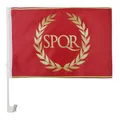 AZ FLAG - Autofahne Römische Kaiserzeit - 45x30 cm - Rom Autoflagge 30 x 45 Cm - Auto Flaggen