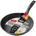 STONELINE Bratpfanne 28 cm, induktionsgeeignet, Aluguss, Antihaftbeschichtung mit echten Steinpartikeln