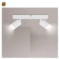 Deckenstrahler LED 2 Flammig Schwenkbar GU10 Weiß
