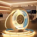 Selbstklebend 24V COB LED Streifen LED Strip 10M Warmweiss 3000K 320LEDs/m 8m...