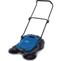 Scheppach Kehrmaschine S800 Handkehrmaschine Kehrbesen | 650mm Kehrbreite | 2600m2/h Flächenleistung | 20L Fangkorb | effektives 3-Bürsten-Kehrs...
