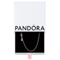 PANDORA Classic Cable Chain Kette in 14 Karat rosévergoldeter Metalllegierung Moments Collection