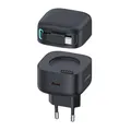 35 W USAMS GaN Power Delivery USB-C-Wandladegerät Schwarz