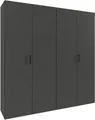 Wimex Kleiderschrank Mugano,in 3 Breiten, 2 Tiefen, viele Farben, Made in Germany (in Basic oder Premium Ausstattung) mit kurzen Griffen aus Metall