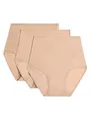 Chantelle Damen Softstretch Slip mit Hoher Taille 3er-Pack, Nude, One Size