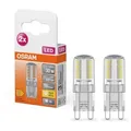 2er Pack OSRAM LED PIN G9 Stiftsockel 2,6W wie 30W warmweißes behagliches Licht mit 2700K