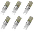 6x OSRAM LED PIN 30 G9 2,6W = 30W warmweiß 2700K 320lm EEK:F (Spektrum A-G)