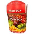 NoblesBox Lunchbox Döner Box, Kebab Box, Takeaway-Verpackung für Kebab, Pasta & mehr, (250-tlg., 750 ml (26 oz), Fettabweisend & Stabil, Faltbox, Pappbox, Asiabox rot