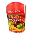 NoblesBox Döner Box Takeaway-Verpackung für Kebab, Pasta & mehr, 750 ml (26 oz), Classic Rot & Natural Elegant Varianten, Fettabweisend & Stabil, Faltbox, Pappbox, Asiabox (Klassik, 250)