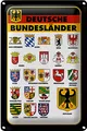 Blechschild Bundesländer 20x30cm Deutschland Wappen