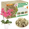 Sphagnummoos 1500g Premium Blumenerde Orchideen Sukkulenten