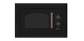 Gorenje BM235CLB Mikrowelle, integriert, kombiniert, 23 l, 800 W, schwarz – Mikrowelle (integriert, Kombi-Mikrowelle, 23 l, 800 W, drehbar, schwarz)