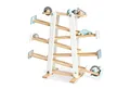 PINOLINO Kugelbahn Kuno, 9-teilig, aus Holz, L 68, B 25, H 56 cm, für Kinder von 3 – 6 Jahren