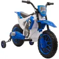 Homcom Elektro, Blau, Kunststoff, 51.5x68x106.5 cm, Spielzeug, Kinderspielzeug, Kinderautos & Elektro-Kinderautos
