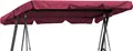 Hollywoodschaukel Dachbezug 200 x 145 cm Bordeaux Wasserdicht | Universal Ersatzdach Gartenschaukel 3 Sitzer | UV 50 Schaukel Dach Ersatz Bezug