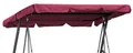 Hollywoodschaukel Dachbezug 200 x 145 cm Bordeaux Wasserdicht | Universal Ersatzdach Gartenschaukel 3 Sitzer | UV 50 Schaukel Dach Ersatz Bezug
