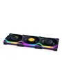 Lian Li UNI FAN SL Wireless LCD 3 pack Black - Gehäuselüfter - 120mm - Schwarz - 29 dBA