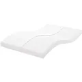 vidaXL Schaumstoffmatratze Weiß 140x220 cm 7-Zonen Härtegrad 20 ILD 4016658