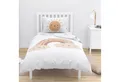 MTOnlinehandel Babybettwäsche Little Sunrise Biber/ Flanell in 100x135 + 40x60 cm, Boho, 100% Baumwolle, 2 teilig, Winterbettwäsche kuschelig und weich, Regenbögen und Sonne, weiß
