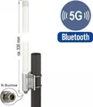 DeLOCK - Antenne - 33,5 cm - Dipol - Smart Home - 2,14 - 2,93 dBi - ungerichtet - außen, Wandmontage möglich, Stangenbefestigung, innen - weiß (12631)