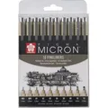 SAKURA Fineliner PIGMA MICRON, 10er Etui, schwarz