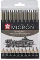 SAKURA Fineliner PIGMA MICRON 10er Etui schwarz