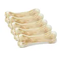 DOGBOSS 100% Natur Kauknochen Hundeknochen, Rinderhaut mit Pansen, 5 Stück 17 cm