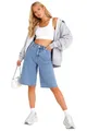 Damen Jeans Shorts Bermuda Kurze Hose Short Denim Baggy 5-Pocket-Style
