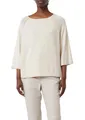 Comma Oversized Pullover aus Feinstrick mit Lochmuster