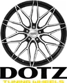 4x Dotz Suzuka 8,5x19 5/112,0 ET25 Black/poliertshed