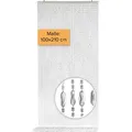 Kobolo Türvorhang DIAMONDS Transparent 80 Strängen 100x210cm - rechteckig - Vorhang Sichtschutz Balkontüren Türvorhänge Raumteiler Perlenvorha... - Weiß