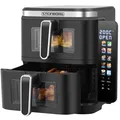 Heißluftfritteuse Doppel Fritteuse Air Fryer Dörrautomat Friteuse Minibackofen