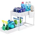 Puricon Unter Waschbecken Regal, 2 Etagen Standregal Küche Arbeitsplatte Regal O