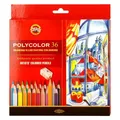 Koh-i-Noor Polycolor- Künstlerfarbstifte 36er Pack inklusive Anspitzer u. 2 Graphitstifte (36x) (59052465)