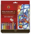8593539318743 KREDKI KOH-I-NOOR POLYCOLOR 3835 36 KOLORÓW Koh-I-Noor
