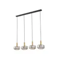 Lindby Hängeleuchte Hildur 118 cm rauchgrau Glas Deckenlampe Lampe Leuchte Spot