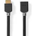 Nedis High Speed HDMI Kabel mit Ethernet | HDMI Stecker | HDMI Buchse | 8K@60Hz | eARC | 48 Gb (1 m) (CVBW35090AT10)