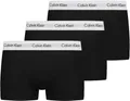 Calvin Klein Herren Boxershorts, Hüft-Shorts, hochwertige Baumwoll-Unterhosen für Männer, mit Stretch-Anteil, elastischer Bund, 3er Pack, Schwarz (Black 001), M