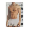 CALVIN KLEIN Herren Boxershorts 3er Pack U2664G Low Rise Trunks Schwarz / M /