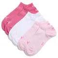 PUMA 3 Paar Unisex Herren Damen Sportsocken Kurzsocken Sneaker Socken, Farbe:Mehrfarbig, Größe:35-38, Artikel:-422 pink lady