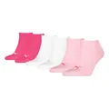 PUMA 9 Paar Unisex Herren Damen Sportsocken Kurzsocken Sneaker Socken, Farbe:Mehrfarbig, Größe:35-38, Artikel:-422 pink lady