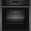 NEFF Einbaubackofen N 50 B6AVJ7AG3 Einbau-Backofen mit Dampfunterstützung Graphite-Grey EEK:A+, Pyrolyse-Selbstreinigung