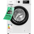 Bomann® Waschmaschine 10kg | max. 1400 U/min | robuster, leiser & langlebiger Invertermotor | 15 Waschprogramme | LED-Display | mit Dampffunktion ... - Weiß