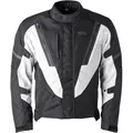 GMS-Moto Avon, Textiljacke wasserdicht - Schwarz/Weiß - 4XL