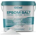 Epsom Salz 10kg Bittersalz Magnesiumsulfat Badesalz Fußbad Peeling Garten GiDeli