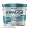 GiDeli Epsom Salz 10kg Eimer | Magnesiumsulfat Pharmaqualität Entspannungsbad