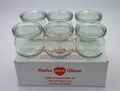6 Weck Einkochgläser Einmachgläser Tulpenform 370 ml RR 80 mit Deckel Nr.746