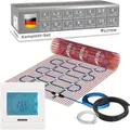 VILSTEIN Elektrische Fußbodenheizung 150W - Komplett-Set - Für nahezu alle Bodenbeläge | 1m2 - 2m
