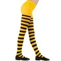 W WIDMANN MILANO Party Fashion - Strumpfhose gestreift für Kinder, Kostüm Zubehör für Hexen-, Marienkäfer-, Bienen-, Elfenkostüme, den Alltag uvm.