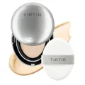 TIRTIR Mask Fit Aura Silver Cushion Foundation | Halb-glänzendes Finish, Natürliche Deckkraft, Feuchtigkeitsspendend, Leicht, Koreanische Cushion Foundation (0,63 Fl Oz), 13N FAIR IVORY